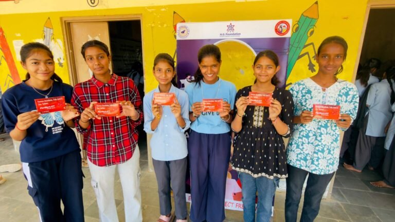 Adolescent girls at a GMVS health awareness event